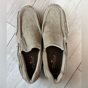 Margaritaville Men's Slip-On Canvas Loafers in Khaki
